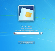 Windows PIN entry dialog for smart cards