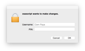 sudo replacement with PIN collection