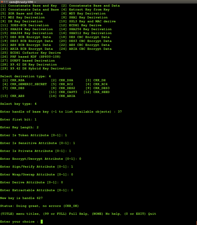Using extract-key-from-key derivation