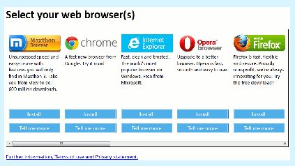 Random ordering of search engines in IE